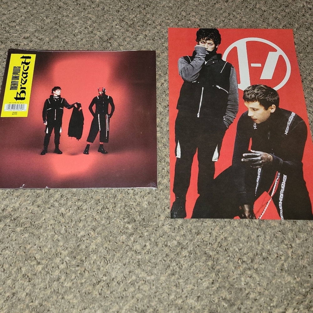 Sealed Twenty One Pilots BREACH EXALT vinyl with Listening Party Poster